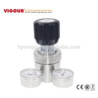 High pressure large flow argon gas hydrogen pressure regulator with gauge