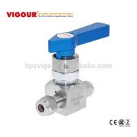 High Purity High Pressure Branch Type Manual Diaphragm Sealed Valve