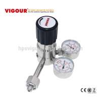 High pressure oxygen nitrogen air gas pressure regulator with gauge